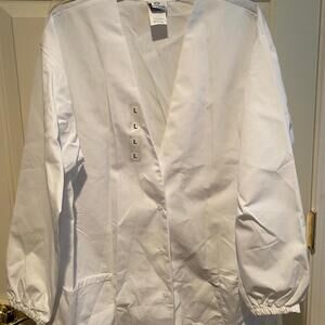White Fundamentals by White Swan Women's Medical Scrub Jacket Size Large